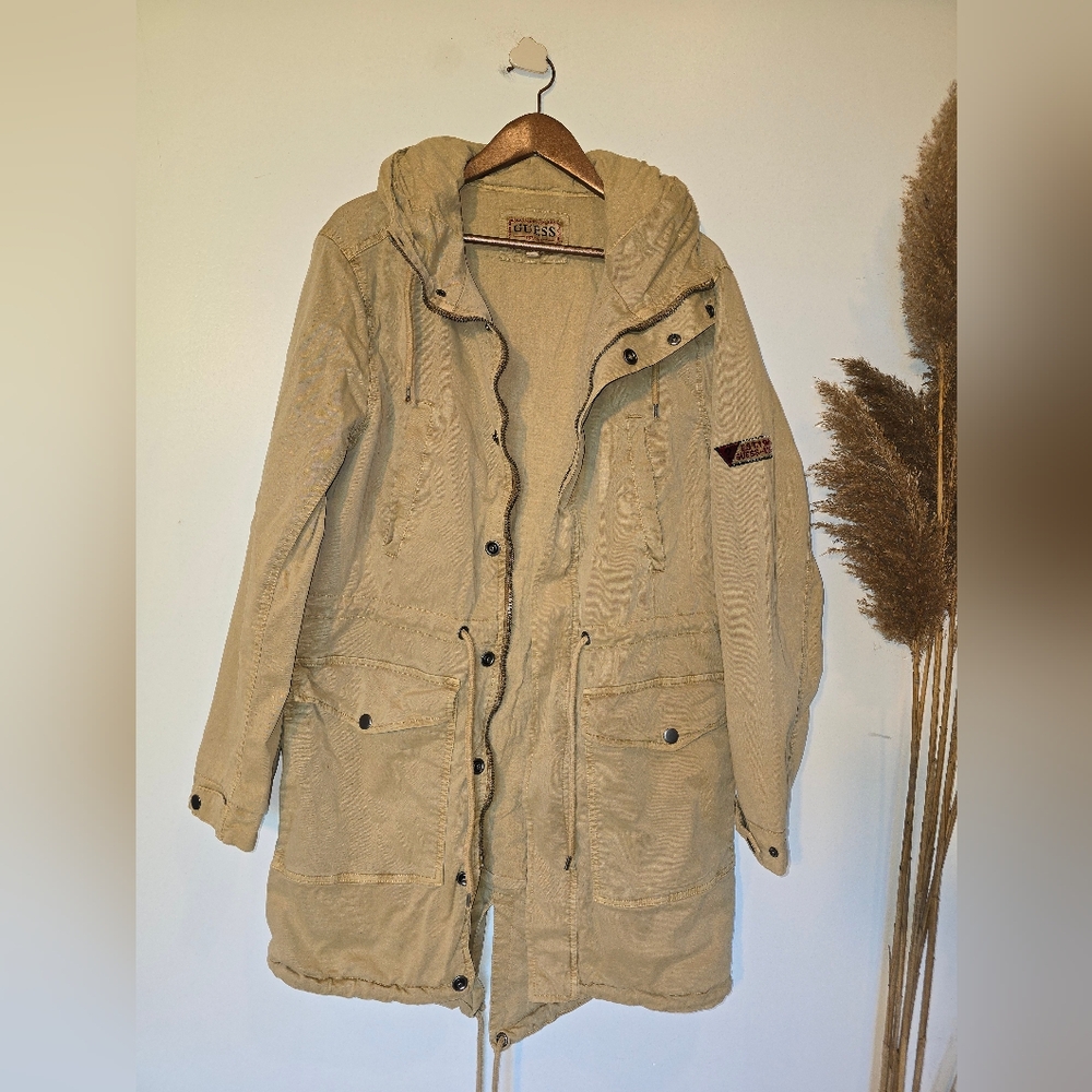 Guess tan cargo jacket